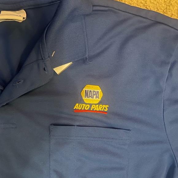 Napa Auto Parts Employee Mens 2XL Polo Shirt Blue Polyester uniform - Picture 2 of 6